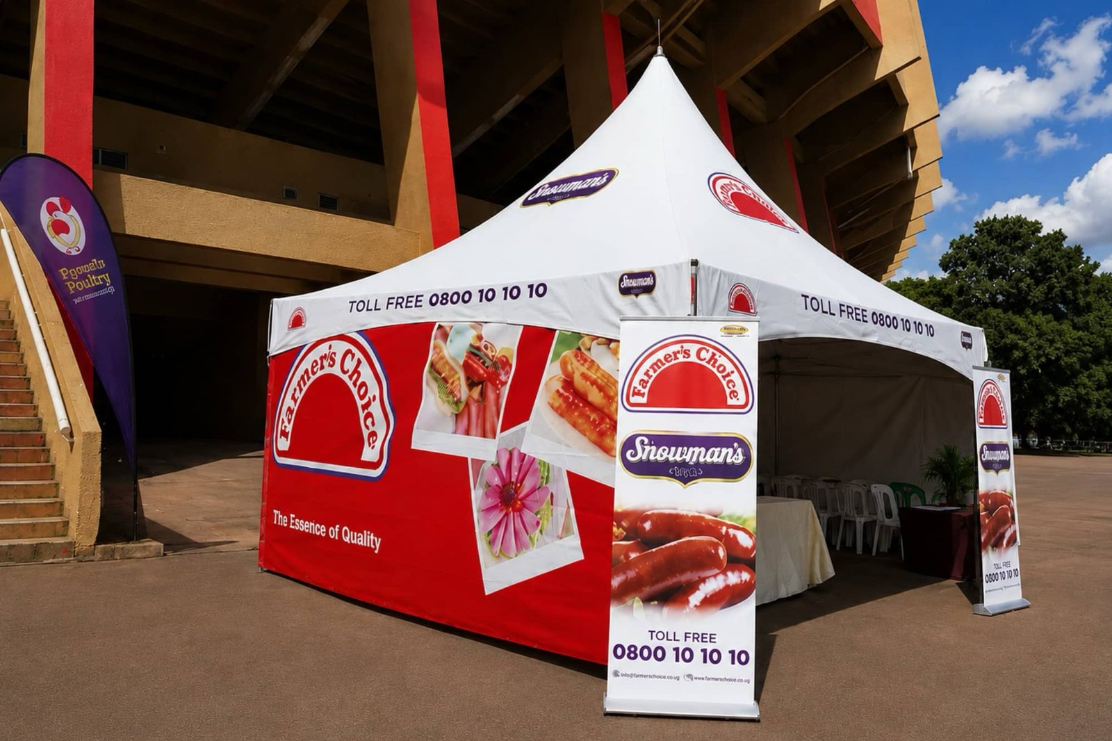 Branded tents farmers choice